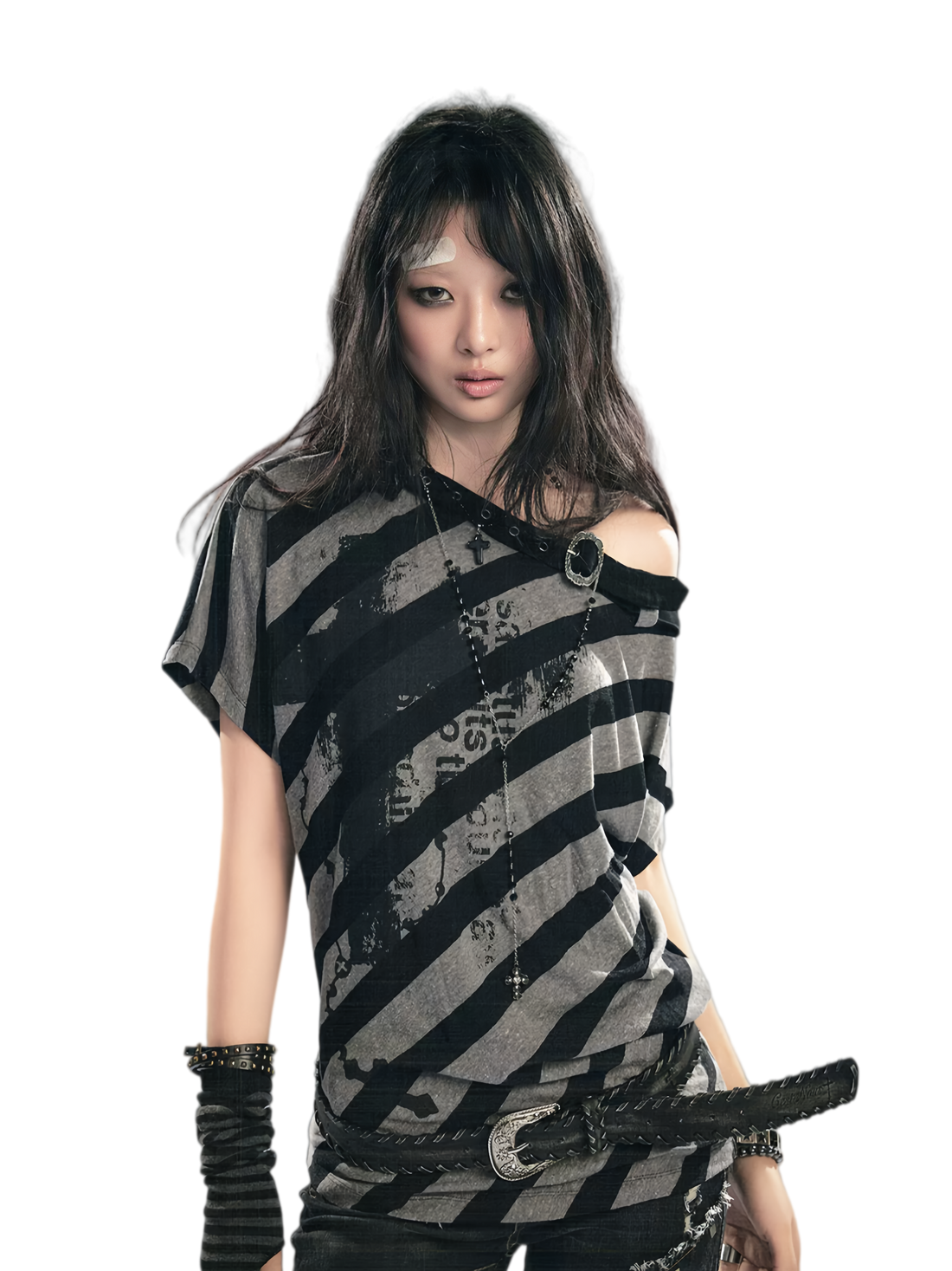Cest Nous Cross Graffiti Batwing Tee – T-Shirts &amp; Polos