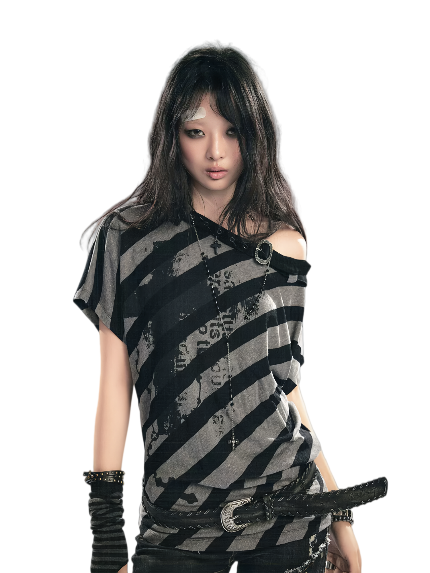 Cest Nous Cross Graffiti Batwing Tee – T-Shirts &amp; Polos