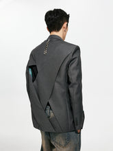 Hollow Out Single-Breasted Suit Jacket - CHINASQUAD