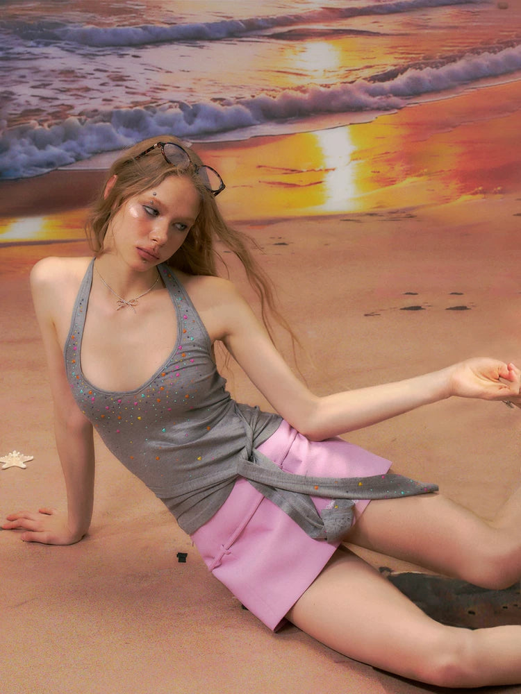 Crystal-Embellished Tencel Wool Camisole