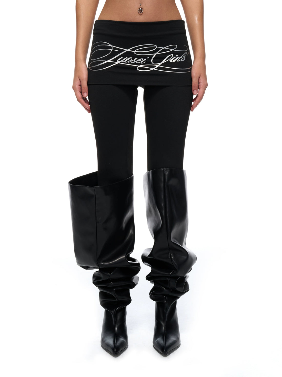 Waist Graphic Compression Yoga Leggings