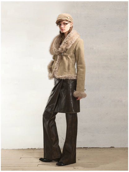 Wool-Blend Ruched Knit Cap