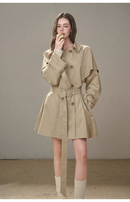Comfy Chestnut Trench Coat