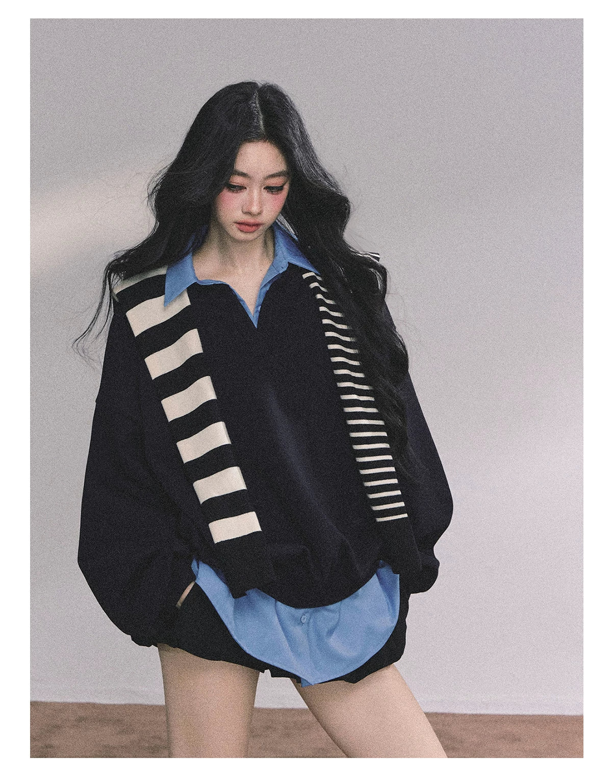 Two-Piece American Oversized Sweatshirt