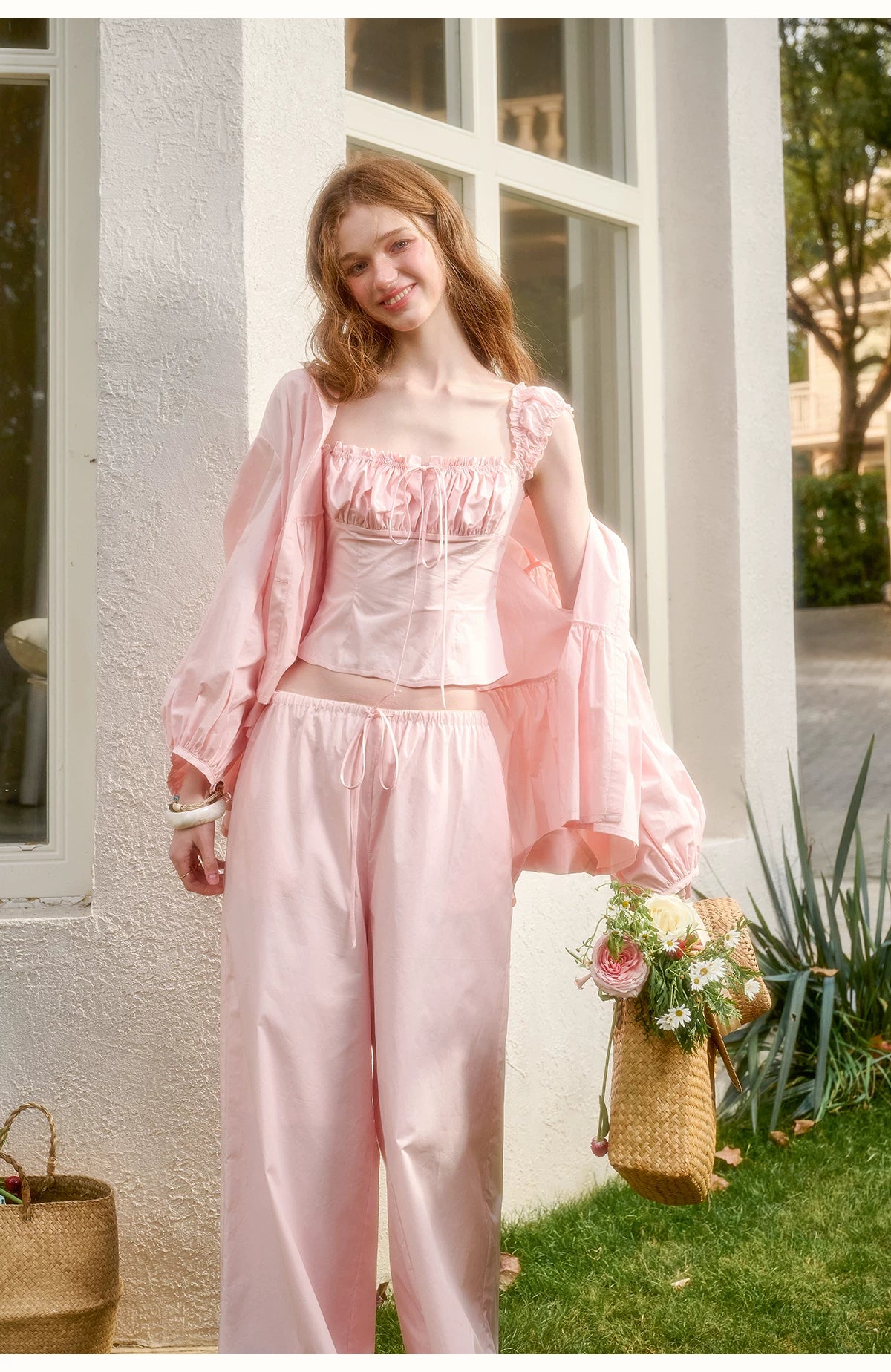 Cotton Relaxed Elegant Two-Piece Set