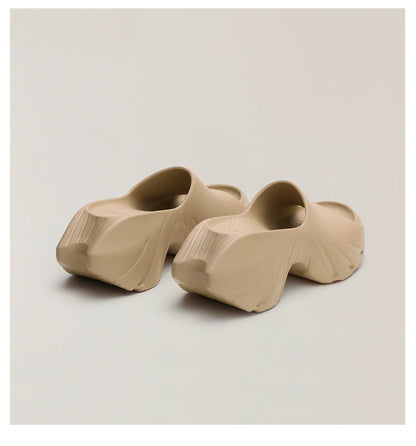 Phantom Future Sculpted Heel Mules Sandals