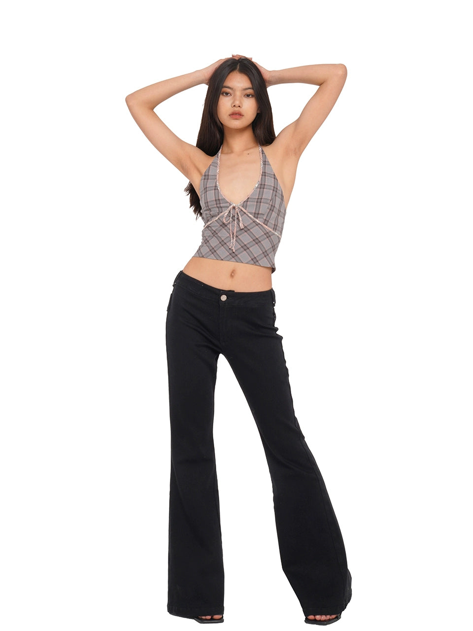 Black Flared &amp; Bell-Bottom Pant