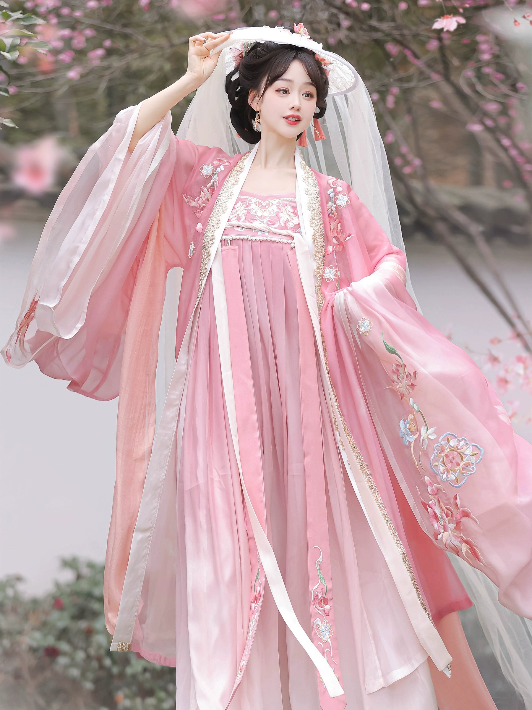 &quot;远山芙蓉&quot; Tang Dynasty Hanfu Set