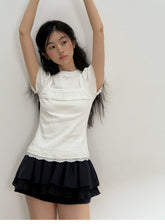 Black and White 3D A-Line Skirt - CHINASQUAD