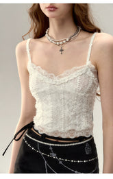 Velvet Lace Camisole - CHINASQUAD