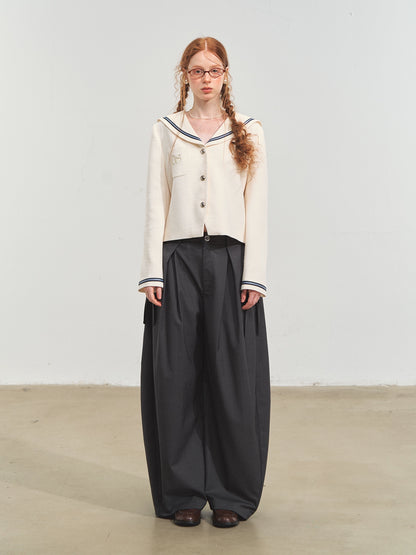 Nautical Embroidered Tweed Cropped Jackets