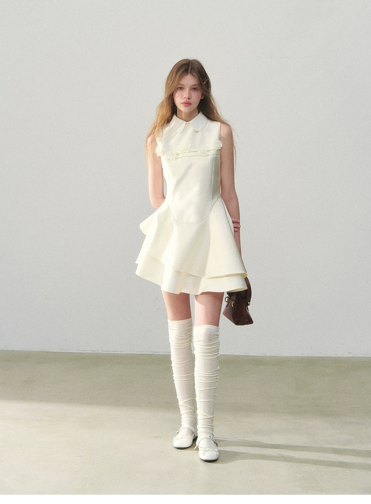 Sleeveless Round Neck Princess Bubble Dress