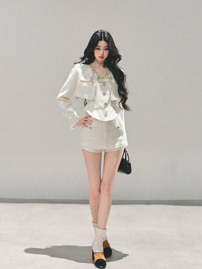 Tweed-Inspired Three-Piece Set