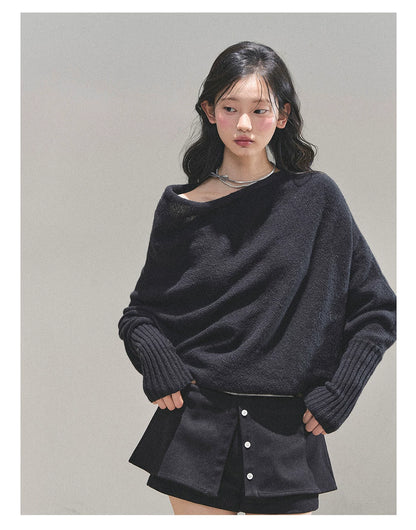 Soft Sweet Off-Shoulder Knit Sweater