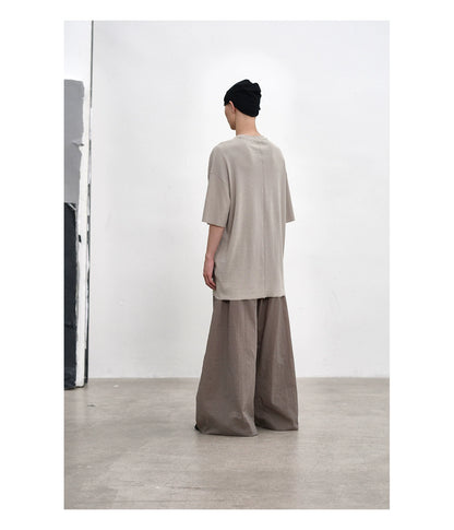 SS25 Linen-Blend Oversized T-Shirt