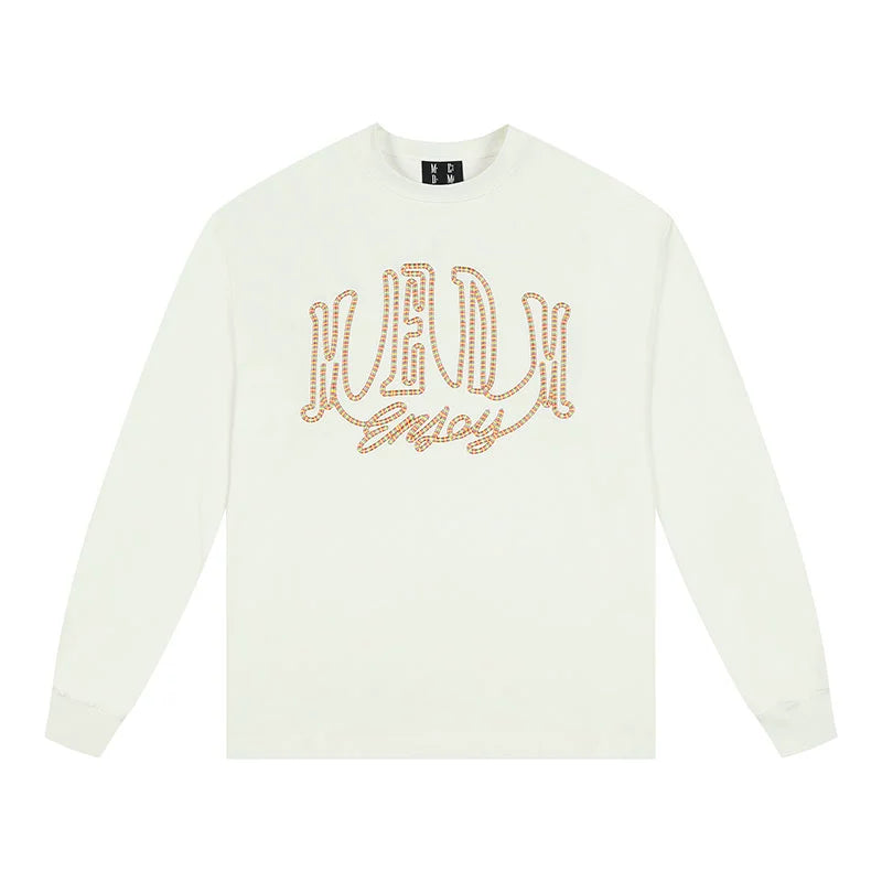 Embroidered Crew Neck Sweatshirt - CHINASQUAD