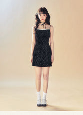 Lace Spaghetti Strap Dress - CHINASQUAD