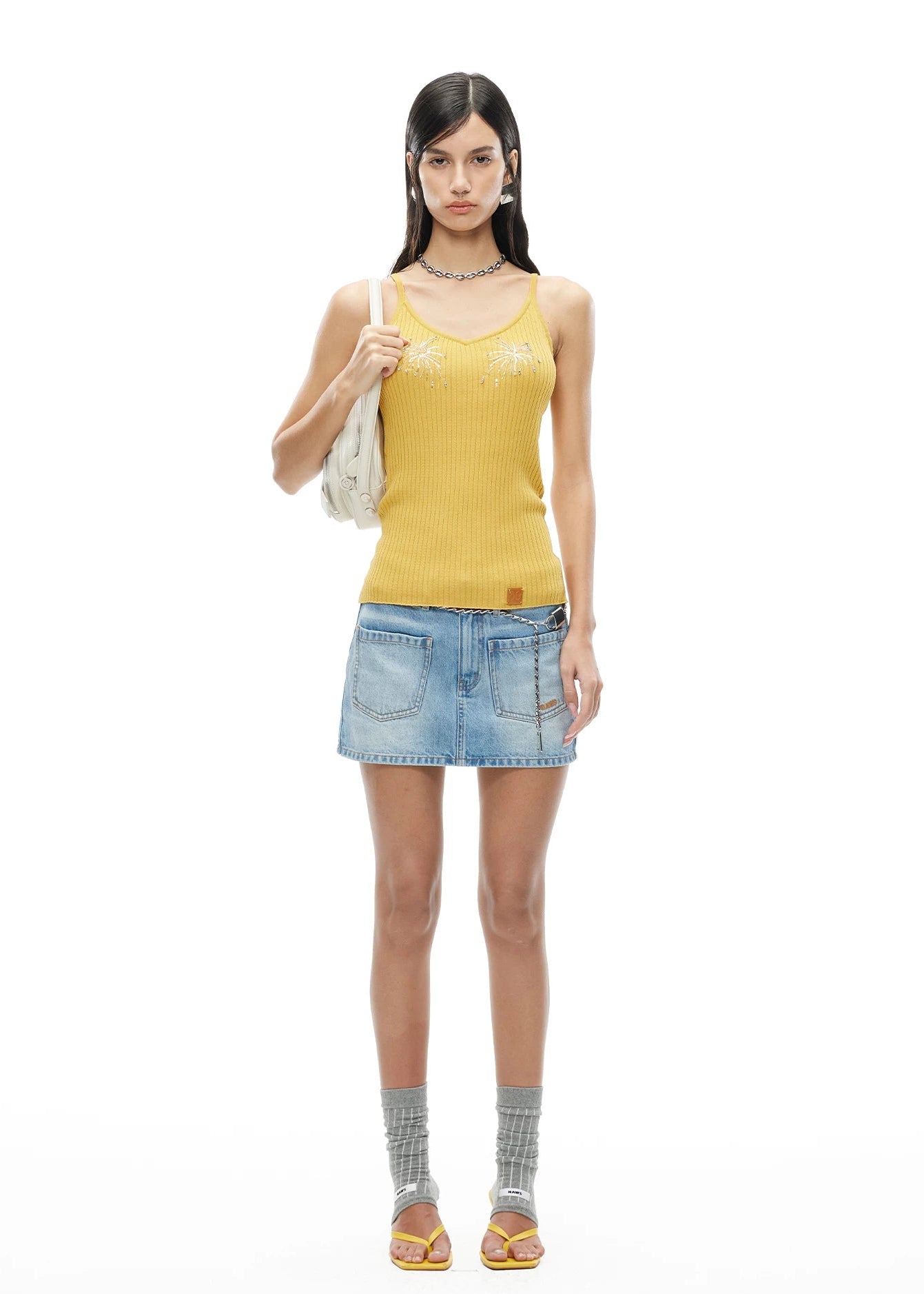 Firework Embroidered V-Neck Camisole