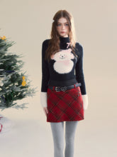 Black Snowman Mink Fur Sweater - CHINASQUAD