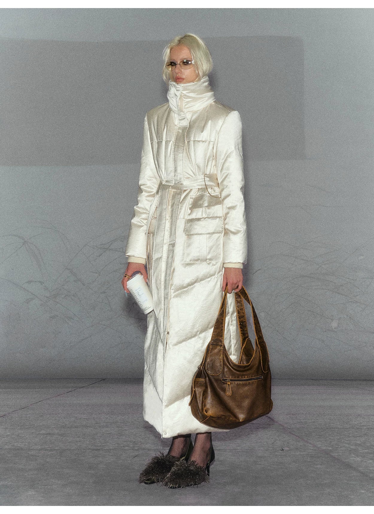 White Duck Down Puffer Coat