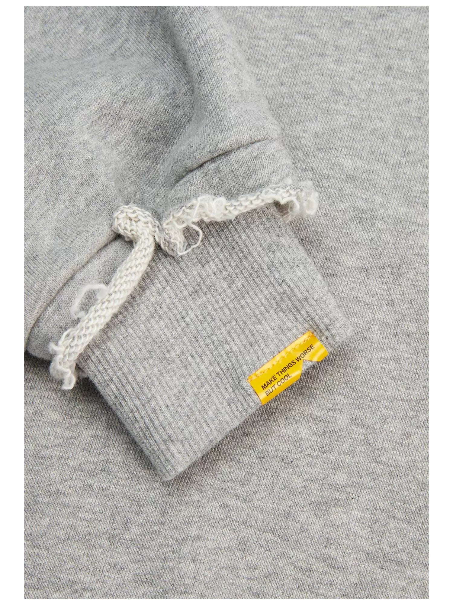 Vintage Graphic Frayed Edge Hoodie