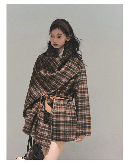 French British-Style Wool Coat