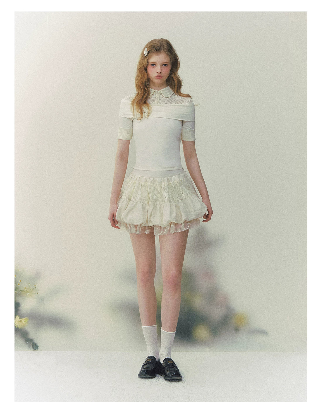 SUNSET PARK Layered Dream Lace Tiered Skirt – view 2