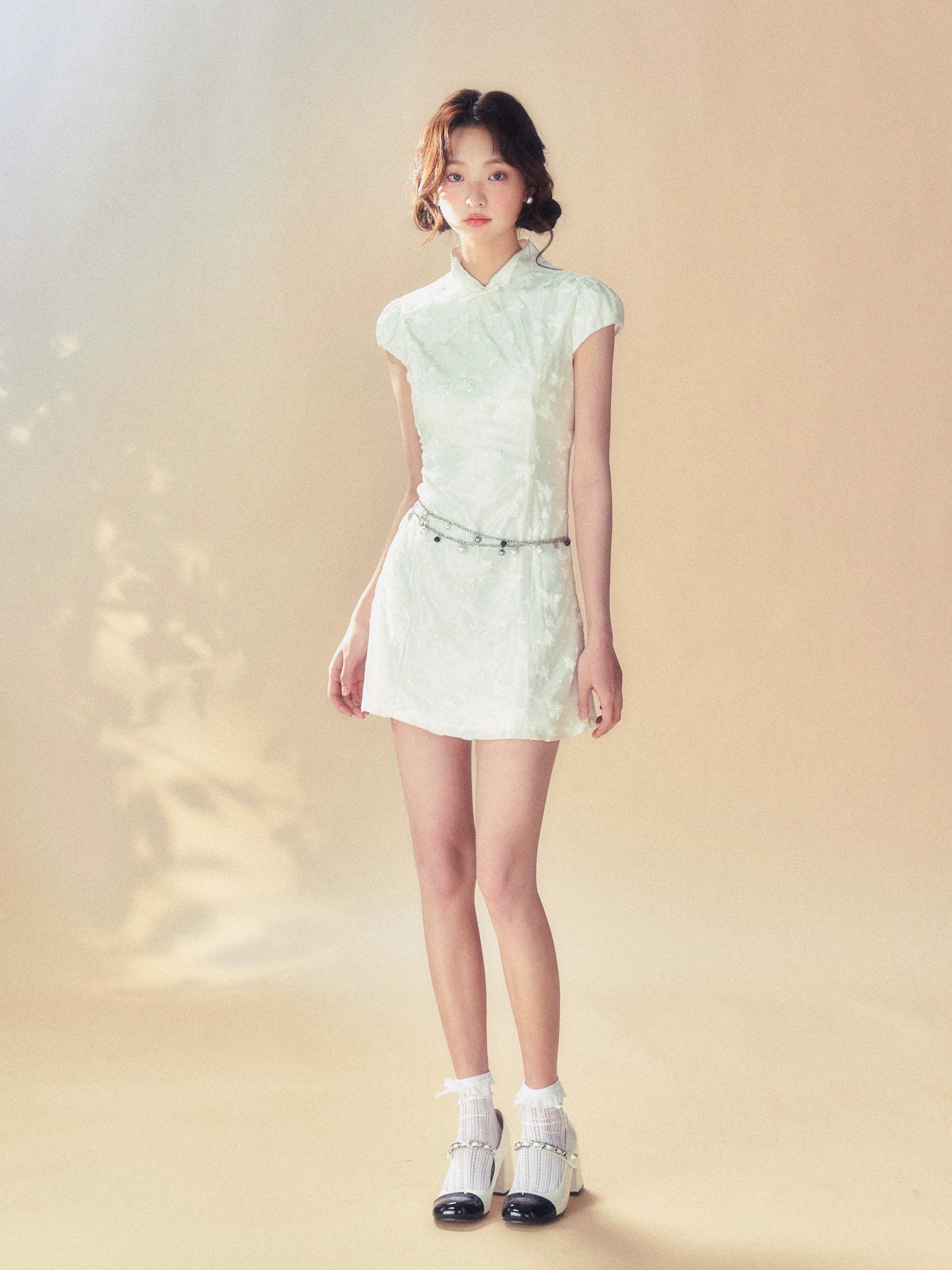 White Cheongsam Dress - CHINASQUAD