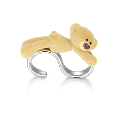 Velvet Teddy Double-Band Ring