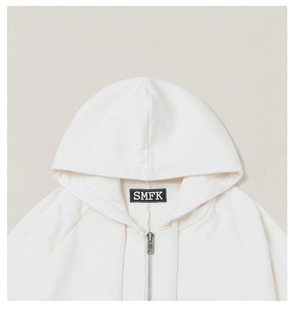 Wild Vintage Zip-up Cropped Hoodie