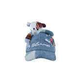 Plaid Patch  Denim Cap - CHINASQUAD