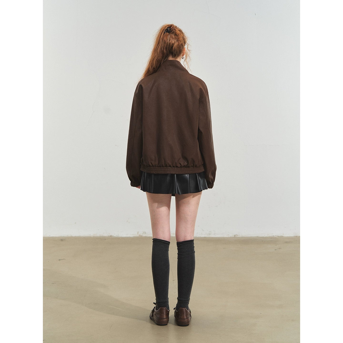 Vintage Reversible Stand-Collar Jacket
