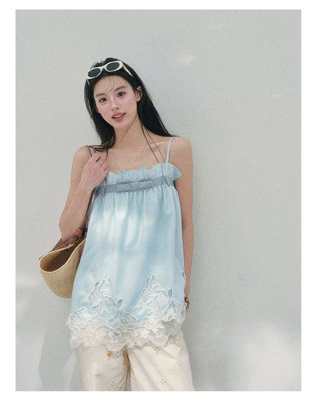 Bouquet Summer Lace Camisole Top