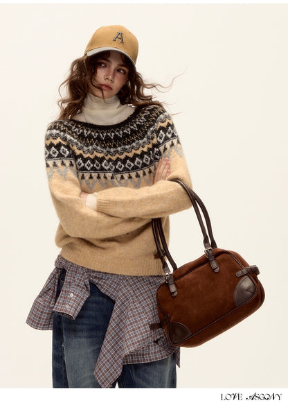 Asgony Retro Contrast Lettering Baseball Cap