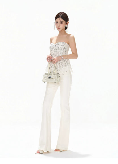 Versatile Queen Low-Rise Flared Trousers