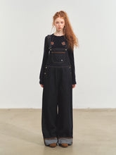 Raw Denim Cuffed Overalls - CHINASQUAD
