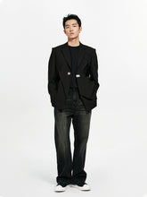 Hollow Out Single-Breasted Suit Jacket - CHINASQUAD