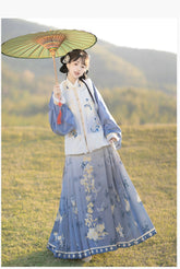 "芙蕖"Ming-Dynasty Hanfu Set - CHINASQUAD