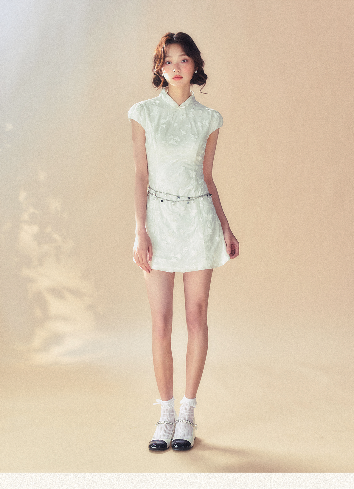 White Cheongsam Dress - CHINASQUAD