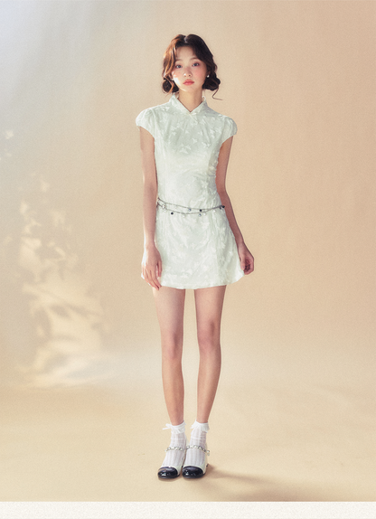 White Cheongsam Dress - CHINASQUAD