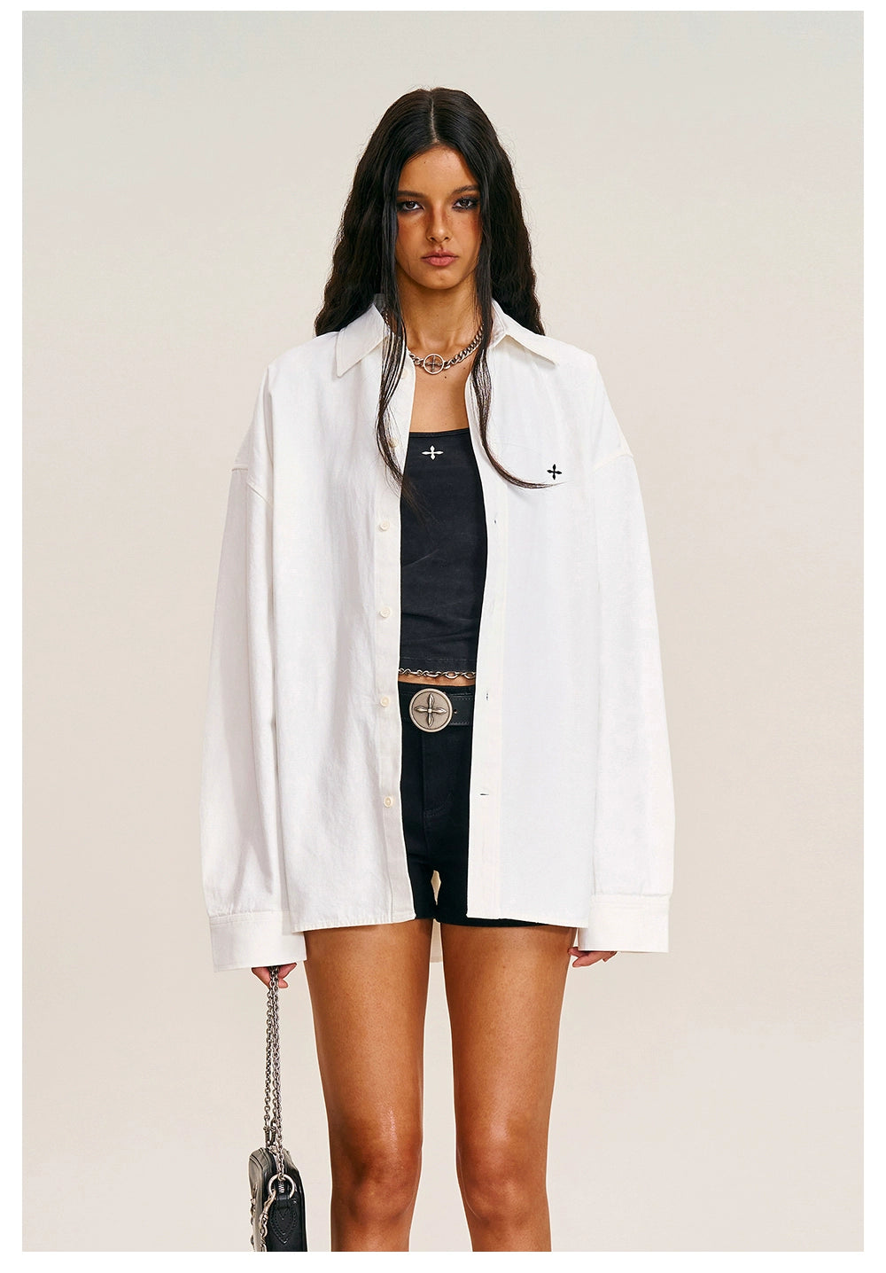 Cross Giant Oversized Utility Shirt