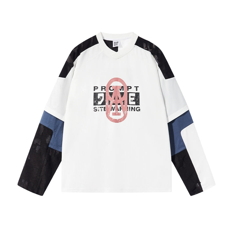 EXITMODE Textured Layered Sports Jersey Tee