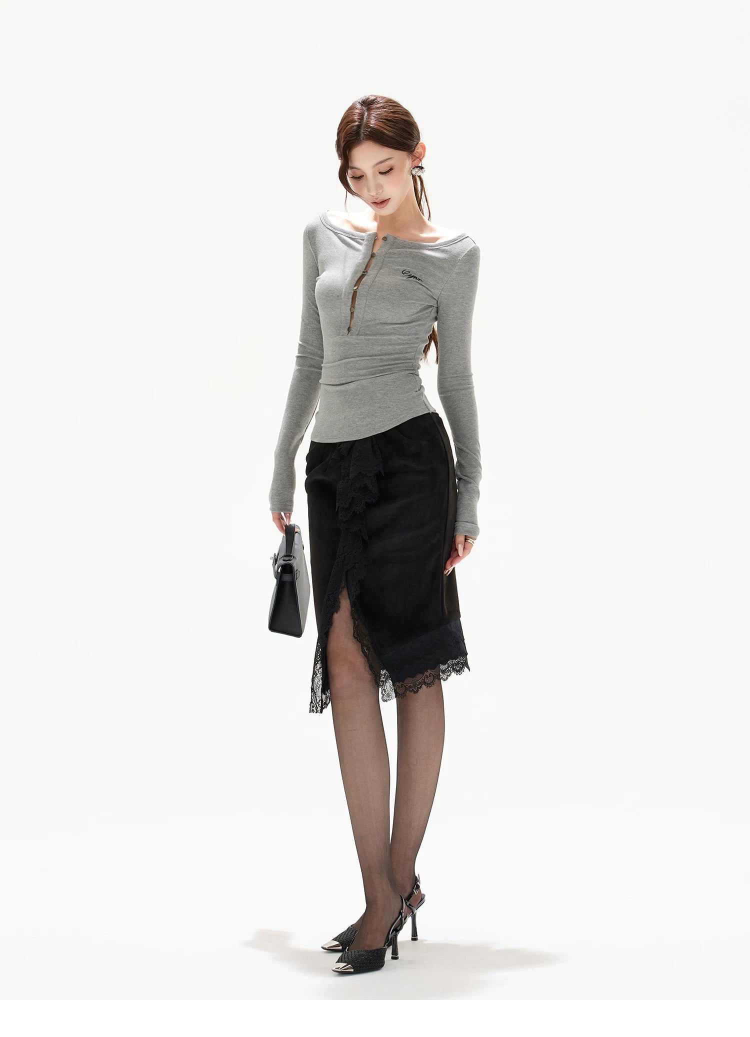 Button-Detail Slim-Fit Knit Base Layer