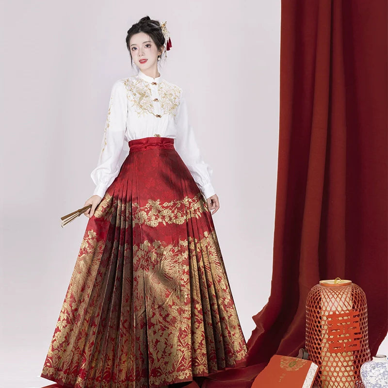 &quot;梧凤之鸣&quot;Ming-Dynasty Hanfu Set - CHINASQUAD