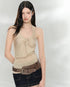 VIA PITTI Rhinestone Knot Halter Knit Vest – view 14