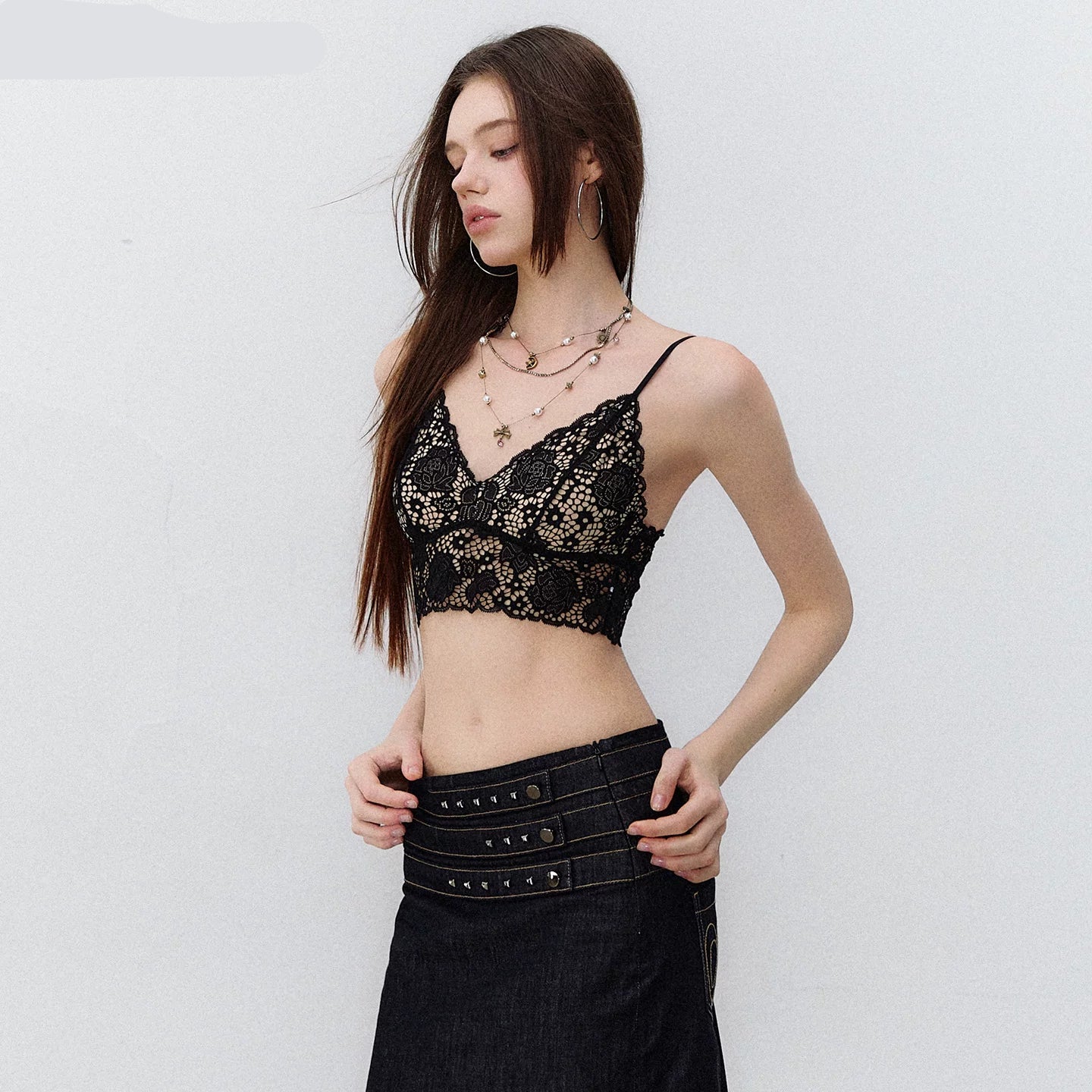 French Lace V-Neck Wireless Bra Camisole