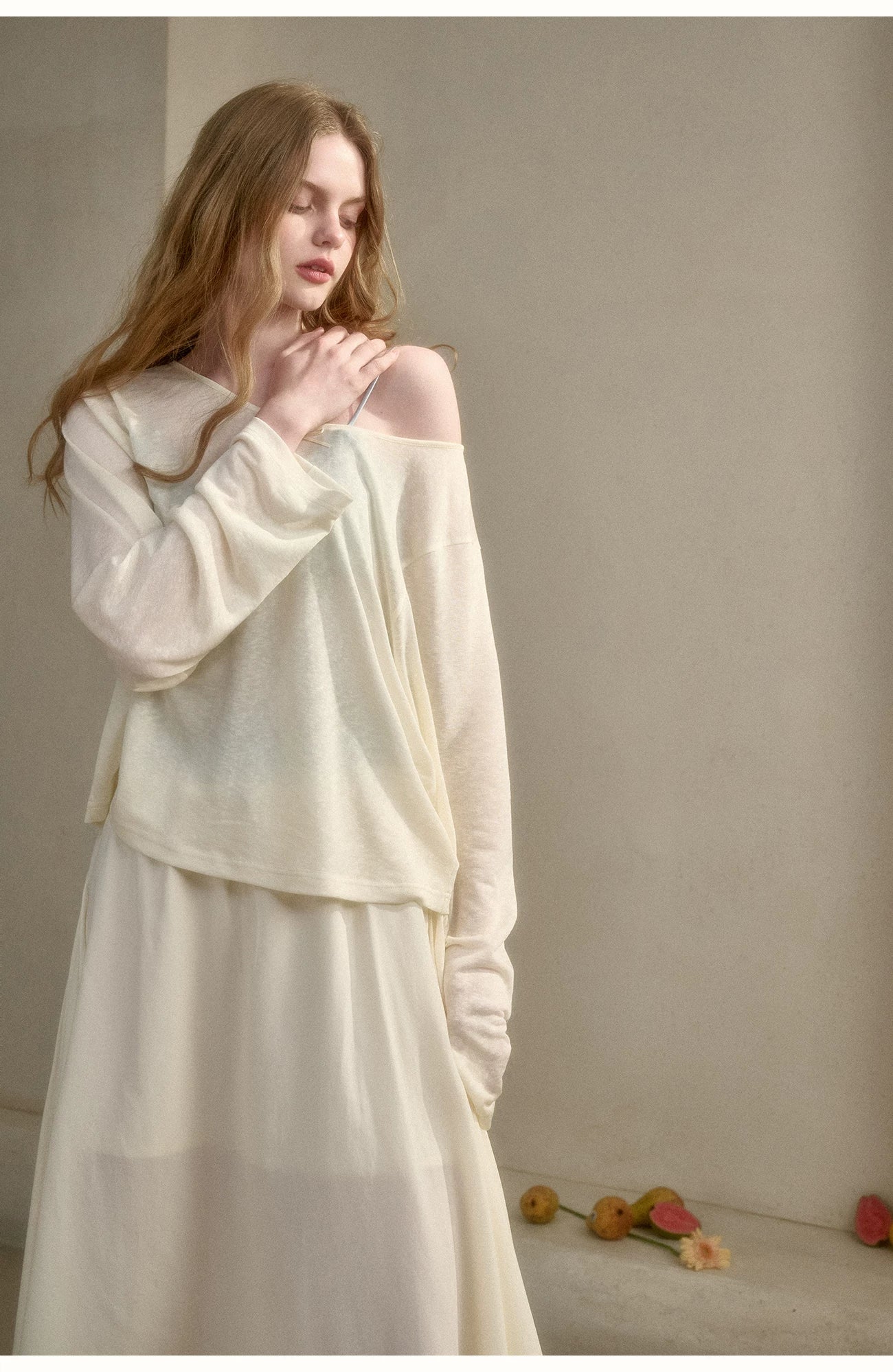 Cloud Veil Lyocell Relaxed Sheer T-Shirt