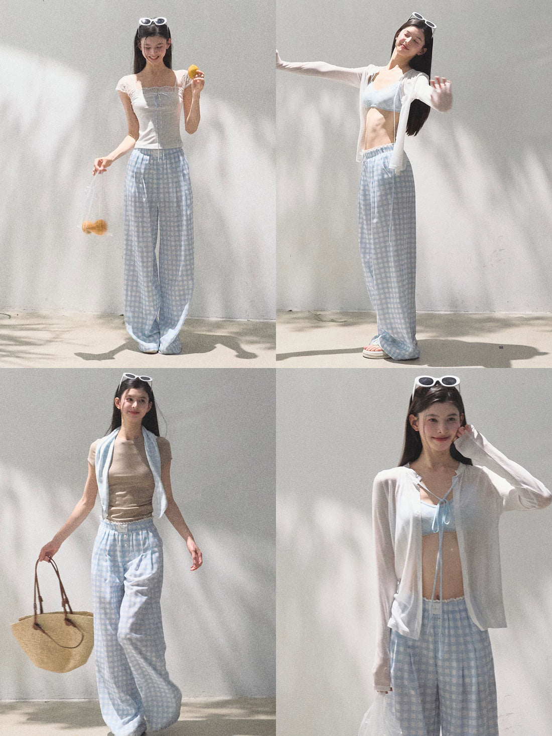 Tencel–Linen Relaxed Wide-Leg Pants