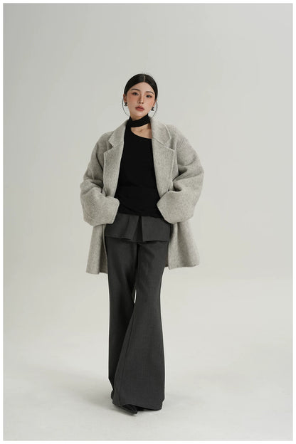 Relaxed-Fit Mid-Length Wool Blazer