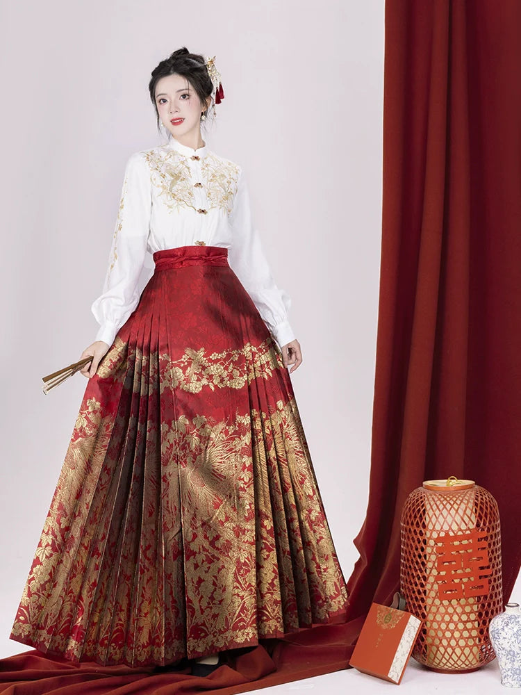 &quot;梧凤之鸣&quot;Ming-Dynasty Hanfu Set - CHINASQUAD